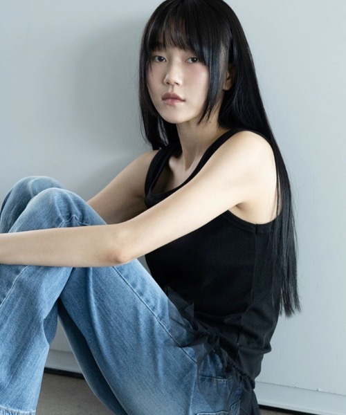 3.3 Field Trip (3.3フィールドトリップ)の「3.3 Field Trip/レーススリーブレス(Tシャツ/カットソー・レディース・ブラック/アイボリー・FREE)」の18枚目の写真