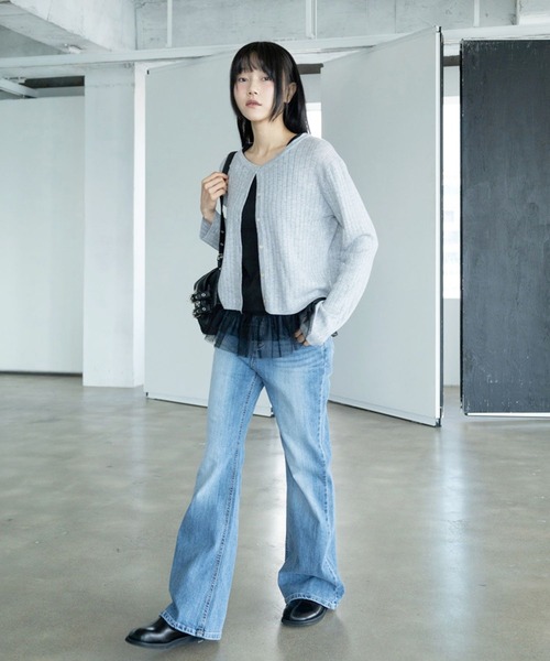 3.3 Field Trip (3.3フィールドトリップ)の「3.3 Field Trip/レーススリーブレス(Tシャツ/カットソー・レディース・ブラック/アイボリー・FREE)」の20枚目の写真