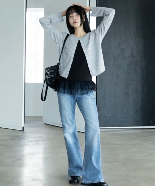 3.3 Field Trip (3.3フィールドトリップ)の「3.3 Field Trip/レーススリーブレス(Tシャツ/カットソー・レディース・ブラック/アイボリー・FREE)」の21枚目の写真