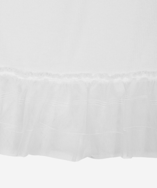 3.3 Field Trip (3.3フィールドトリップ)の「3.3 Field Trip/レーススリーブレス(Tシャツ/カットソー・レディース・ブラック/アイボリー・FREE)」の5枚目の写真