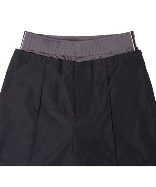 UMBRO（アンブロ）の「UMBRO HOUSE layered half pants（アンブロハウス レイヤードハーフパンツ）（その他パンツ・メンズ・ブラウン/ベージュ系/ブラック・SMALL）」の5枚目の写真