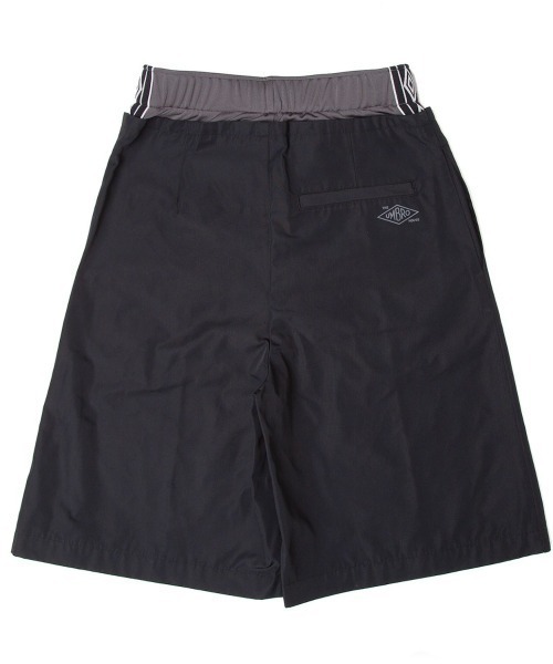 UMBRO（アンブロ）の「UMBRO HOUSE layered half pants（アンブロハウス レイヤードハーフパンツ）（その他パンツ・メンズ・ブラウン/ベージュ系/ブラック・SMALL）」の4枚目の写真