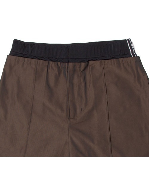 UMBRO（アンブロ）の「UMBRO HOUSE layered half pants（アンブロハウス レイヤードハーフパンツ）（その他パンツ・メンズ・ブラウン/ベージュ系/ブラック・SMALL）」の10枚目の写真