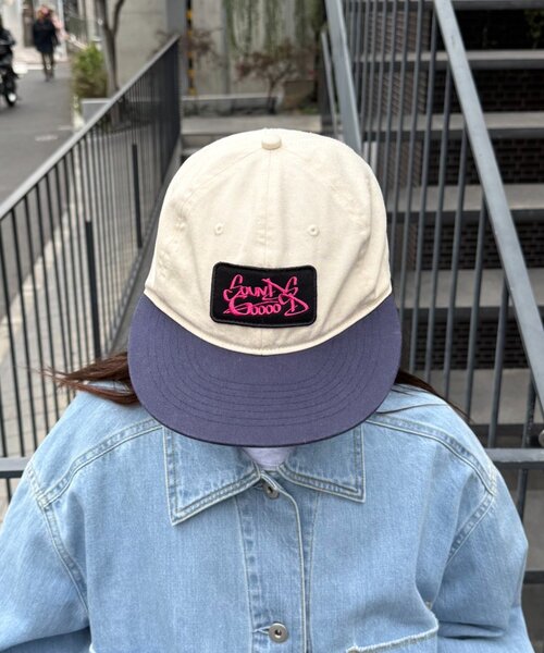 SOUNDSGOOOOD(サウンズグッド)の「【SOUNDS GOOOOD / サウンズグッド】ワッペンジェットキャップ(キャップ・メンズ・グリーン/ピンク/オフホワイト/ブルー・FREE)」の8枚目の写真