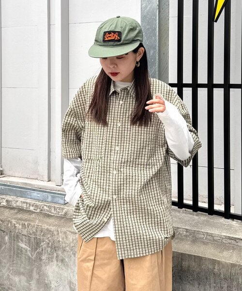 SOUNDSGOOOOD(サウンズグッド)の「【SOUNDS GOOOOD / サウンズグッド】ワッペンジェットキャップ(キャップ・メンズ・グリーン/ピンク/オフホワイト/ブルー・FREE)」の17枚目の写真