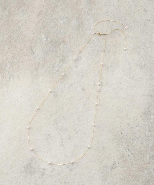 OPAQUE.CLIP（オペークドットクリップ）の「チェーン×フェイクパールネックレス（ネックレス・レディース・ゴールド/シルバー・00）」の4枚目の写真