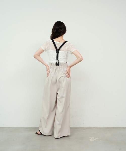 Lutim by u(ルチバイユー)の「Tulle Flower Lace Draped Collar Tops / チュールフラワーレースドレープカラートップス(Tシャツ/カットソー・レディース・ホワイト/アイボリー/ブラック・FREE)」の21枚目の写真