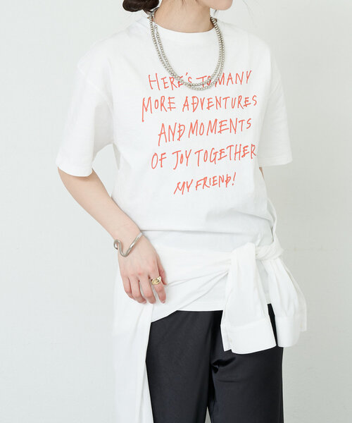 tシャツ 「コーデのアクセントに」rakugaki ロゴTee レディース セール】《コーデのアクセントに》rakugaki ロゴTee（Tシャツ