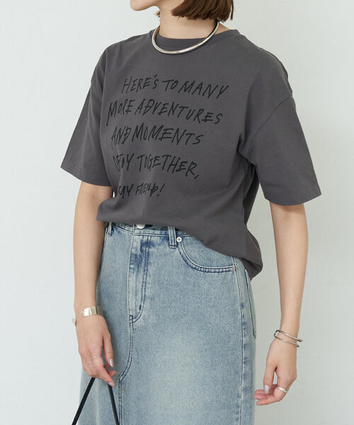 tシャツ 「コーデのアクセントに」rakugaki ロゴTee レディース セール】《コーデのアクセントに》rakugaki ロゴTee（Tシャツ
