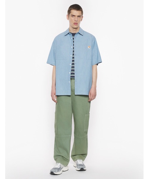 Maison Kitsune(メゾンキツネ)の「RELAXED SHORT SLEEVE SHIRT(シャツ/ブラウス・メンズ・インディゴブルー・S/XS/XL/L/M)」の3枚目の写真