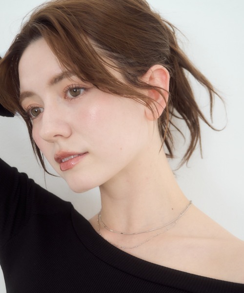 mellowneon(メロウネオン)の「ダブルチェーンネックレス&ハートネックレスセット(ネックレス・レディース・シルバー/ゴールド・FREE)」の12枚目の写真