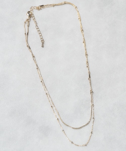 mellowneon(メロウネオン)の「ダブルチェーンネックレス&ハートネックレスセット(ネックレス・レディース・シルバー/ゴールド・FREE)」の13枚目の写真