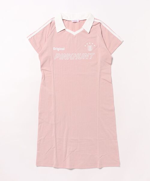 PINKHUNT（ピンクハント）の「PINKHUNT ピンクハント 2ラインスポーティ ワンピース 0596K（ワンピース・キッズ・ブラック/ベビーピンク・150cm/160cm/120cm/130cm/140cm）」の12枚目の写真