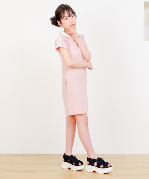 PINKHUNT（ピンクハント）の「PINKHUNT ピンクハント 2ラインスポーティ ワンピース 0596K（ワンピース・キッズ・ブラック/ベビーピンク・150cm/160cm/120cm/130cm/140cm）」の19枚目の写真