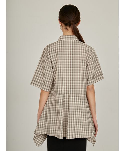 styling/（スタイリング）の「ペプラムシャツ（シャツ/ブラウス・レディース・ホワイト/ブラック/ベージュ・FREE）」の6枚目の写真