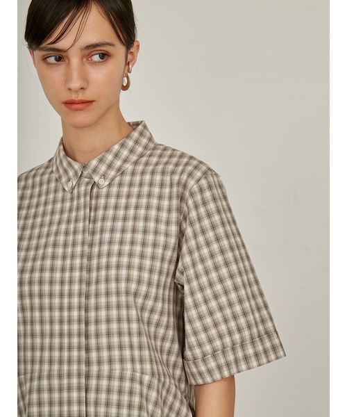 styling/（スタイリング）の「ペプラムシャツ（シャツ/ブラウス・レディース・ホワイト/ブラック/ベージュ・FREE）」の8枚目の写真