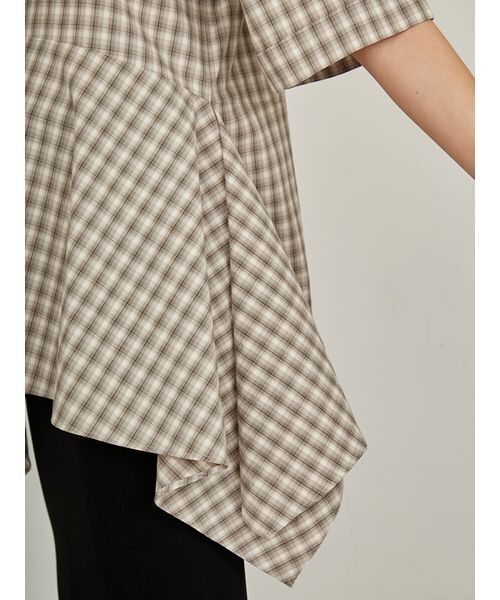 styling/（スタイリング）の「ペプラムシャツ（シャツ/ブラウス・レディース・ホワイト/ブラック/ベージュ・FREE）」の9枚目の写真