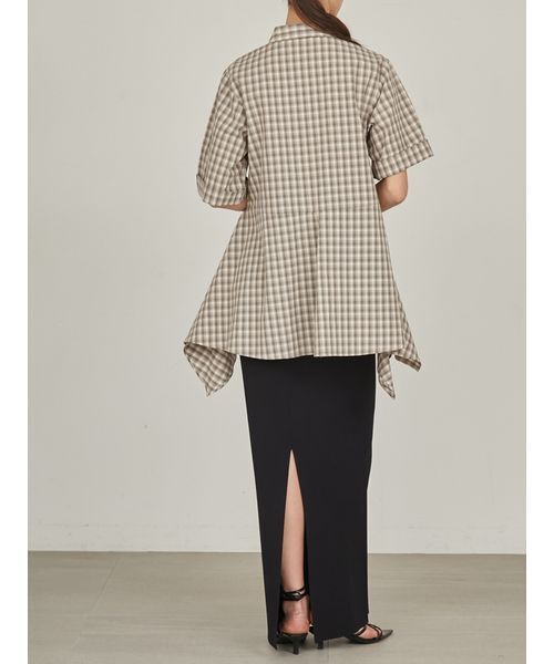 styling/（スタイリング）の「ペプラムシャツ（シャツ/ブラウス・レディース・ホワイト/ブラック/ベージュ・FREE）」の12枚目の写真