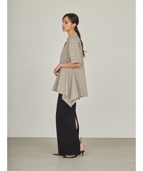 styling/（スタイリング）の「ペプラムシャツ（シャツ/ブラウス・レディース・ホワイト/ブラック/ベージュ・FREE）」の13枚目の写真