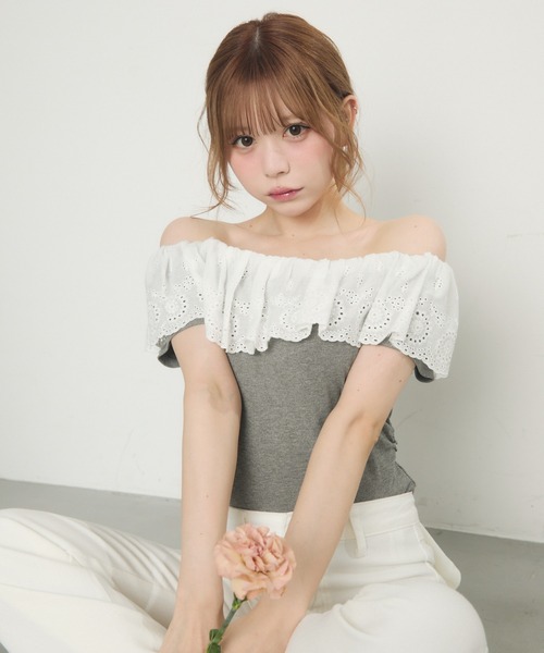 RIKO TOKYO ホイップフリルカットソー　シーニュ RIKO / ホイップフリルカットソー