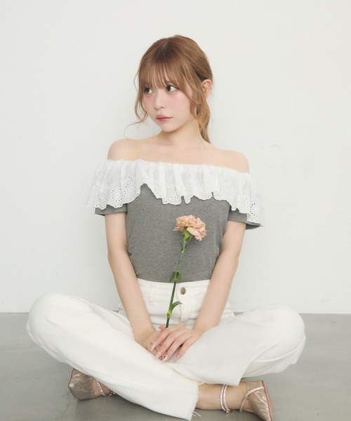 [新品タグ付] Jolly Poupee ティアードカットソー Shirring Babydoll JSK (2023) by Baby, the Stars Shine Bright