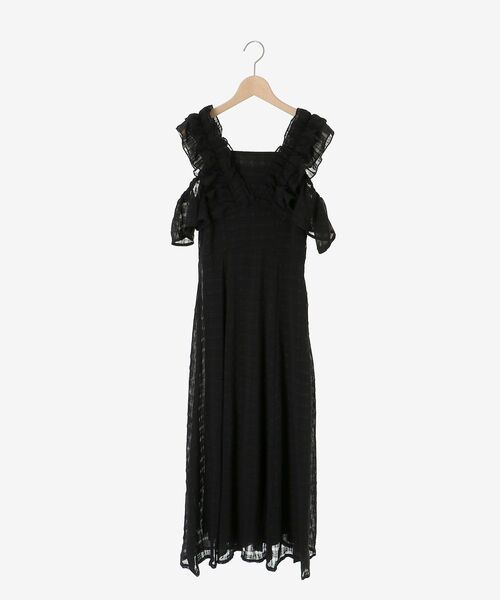 MAJESTIC LEGON（マジェスティックレゴン）の「バックレースアップフリルワンピース（ワンピース・レディース・ブラウン系その他2/ブラック系その他/ホワイト系その他2/ブラック系その他2・SMALL/MEDIUM/LARGE/X-SMALL）」の13枚目の写真