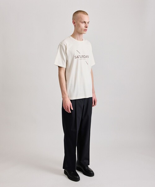 Saturdays NYC（サタデーズ ニューヨークシティ ）の「Pigment Dyed Surf SS Tee（Tシャツ/カットソー・メンズ・キナリ/ネイビー/レンガ・L/M/S/XL/X-SMALL）」の10枚目の写真