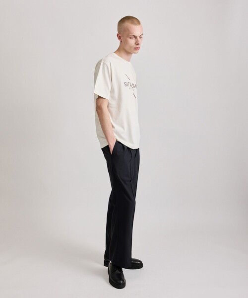 Saturdays NYC（サタデーズ ニューヨークシティ ）の「Pigment Dyed Surf SS Tee（Tシャツ/カットソー・メンズ・キナリ/ネイビー/レンガ・L/M/S/XL/X-SMALL）」の7枚目の写真