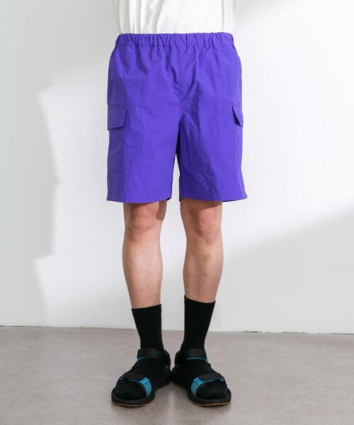 URBAN RESEARCH Sonny Label（アーバンリサーチサニーレーベル）の「ナイロンカーゴショートパンツ（その他パンツ・メンズ・パープル/イエロー/ブラック/カーキ/ブルー・MEDIUM/LARGE）」の22枚目の写真