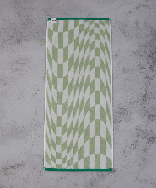 WITH OR WITHOUT（ウィズオアウィズアウト）の「CHECK FACE TOWEL/チェックフェイスタオル（タオル・メンズ・グリーン系その他/ブラック系その他・FREE）」の7枚目の写真
