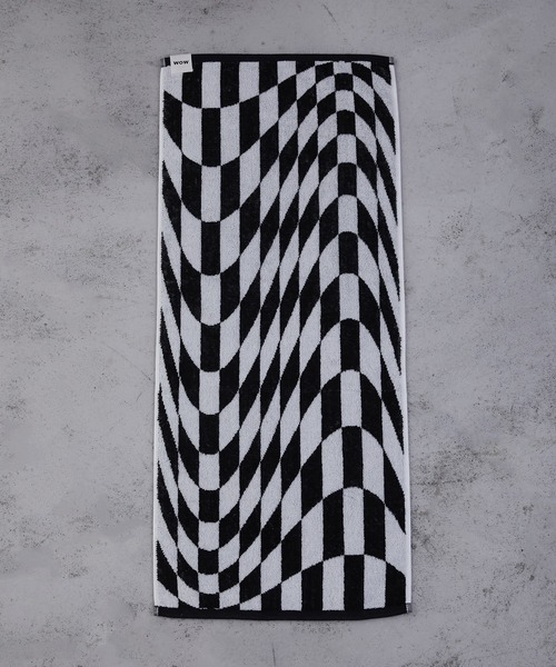 WITH OR WITHOUT（ウィズオアウィズアウト）の「CHECK FACE TOWEL/チェックフェイスタオル（タオル・メンズ・グリーン系その他/ブラック系その他・FREE）」の4枚目の写真