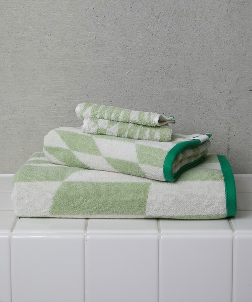 WITH OR WITHOUT（ウィズオアウィズアウト）の「CHECK FACE TOWEL/チェックフェイスタオル（タオル・メンズ・グリーン系その他/ブラック系その他・FREE）」の9枚目の写真