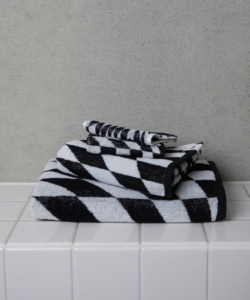 WITH OR WITHOUT（ウィズオアウィズアウト）の「CHECK FACE TOWEL/チェックフェイスタオル（タオル・メンズ・グリーン系その他/ブラック系その他・FREE）」の10枚目の写真