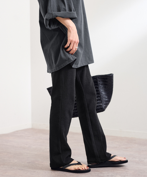 FRAMeWORK(フレームワーク)の「ブークレラッセルパンツ(その他パンツ・レディース・ブラック/ブラウン・36/38)」の8枚目の写真