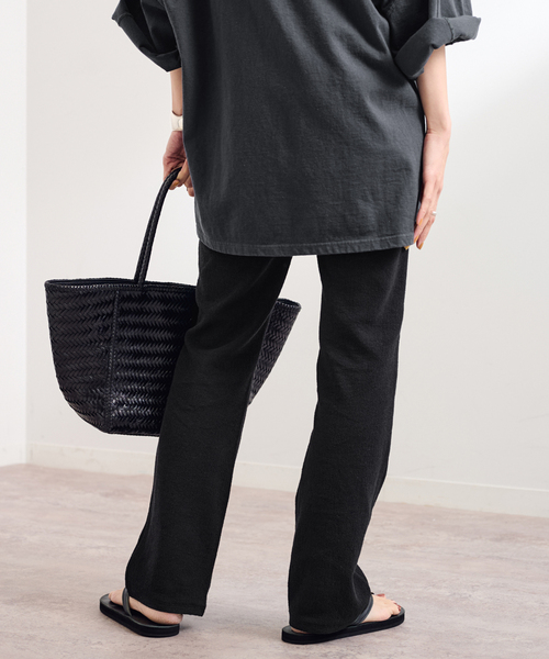 FRAMeWORK(フレームワーク)の「ブークレラッセルパンツ(その他パンツ・レディース・ブラック/ブラウン・36/38)」の9枚目の写真