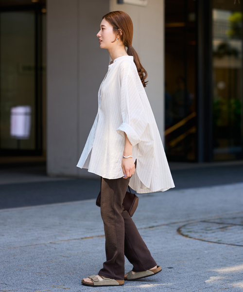 FRAMeWORK(フレームワーク)の「ブークレラッセルパンツ(その他パンツ・レディース・ブラック/ブラウン・36/38)」の11枚目の写真