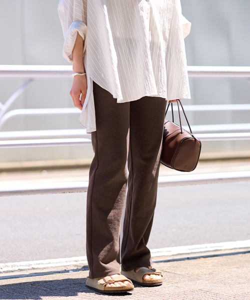 FRAMeWORK(フレームワーク)の「ブークレラッセルパンツ(その他パンツ・レディース・ブラック/ブラウン・36/38)」の14枚目の写真