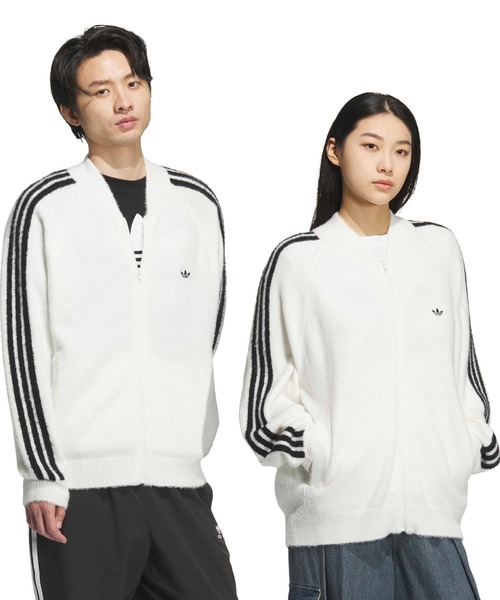 adidas(アディダス)の「adidas KNIT TRACK TOP A15 / アディダス ニット トラック トップ A15(ニット/セーター・メンズ・ホワイト・M/S/XXL/XL/L)」の12枚目の写真