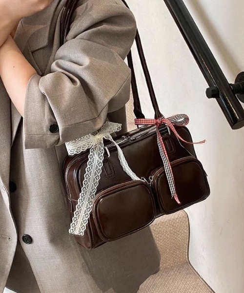 ダブルポケットボストンバッグ（ボストンバッグ）｜LETee（レティー