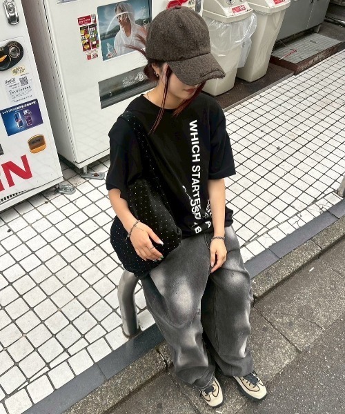 Chikashitsu +（チカシツプラス）の「【Chikashitsu +】leopard damage cap / 【チカシツプラス】レオパードダメージキャップ（キャップ・メンズ・ベージュ/チャコール・ONE SIZE）」の7枚目の写真