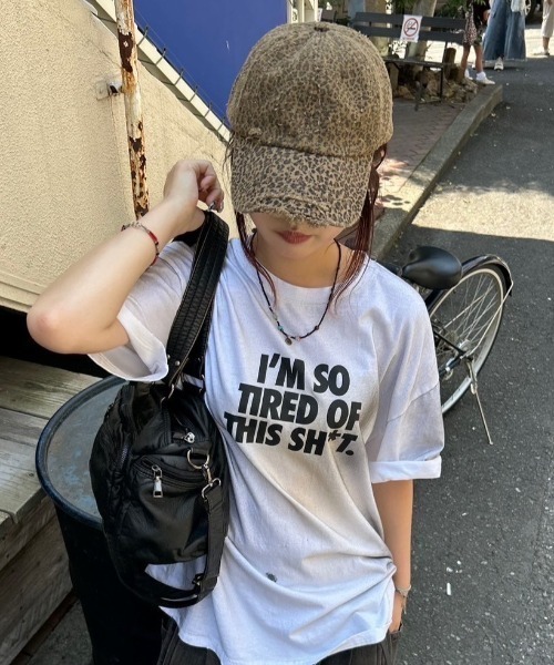 Chikashitsu +（チカシツプラス）の「【Chikashitsu +】leopard damage cap / 【チカシツプラス】レオパードダメージキャップ（キャップ・メンズ・ベージュ/チャコール・ONE SIZE）」の11枚目の写真