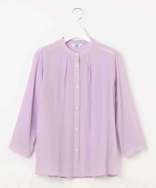 J.PRESS Ladies(J.プレス レディス)の「【洗える・速乾・接触冷感】リライムライトローン バックフレア ブラウス(シャツ/ブラウス・レディース・ふじ色系/ベージュ系/ブラウン系/グレー系・S/XS)」の19枚目の写真