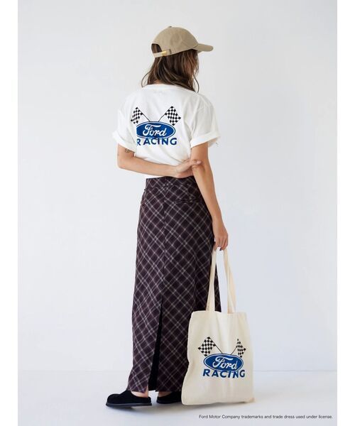 Ungrid（アングリッド）の「チェックアイラインスカート（スカート・レディース・ネイビー/ブラウン・MEDIUM/SMALL）」の15枚目の写真