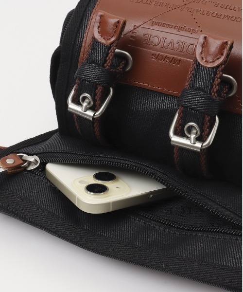 DEVICE（デバイス）の「DEVICE Work レッグポーチ（ボディバッグ/ウエストポーチ・メンズ・ブラック×ブラック/ブラック/カーキ・FREE）」の4枚目の写真