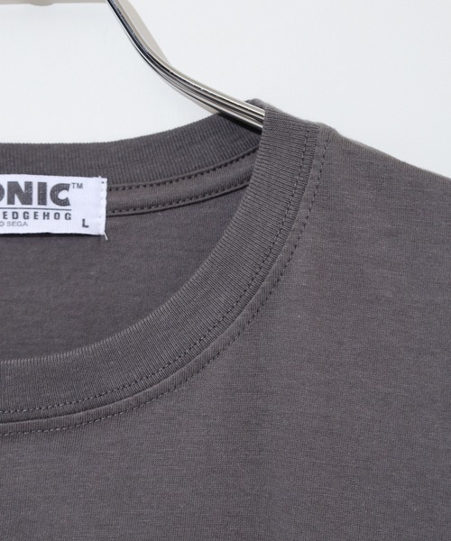 SEGA(セガ)の「ソニック天竺半袖Tシャツ(Tシャツ/カットソー・メンズ・ブルーグレー/ブラック/杢グレー/チャコール/サックスブルー系/ホワイト・L/M/LL)」の14枚目の写真