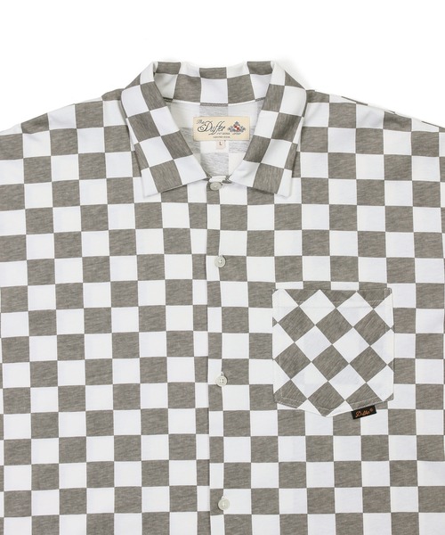 The DUFFER of ST.GEORGE(ザダファーオブセントジョージ)の「CHECKER FLAG S/S SHIRT:チェッカーフラッグ 半袖シャツ(シャツ/ブラウス・メンズ・ベージュ/グレー・MEDIUM/LARGE)」の10枚目の写真