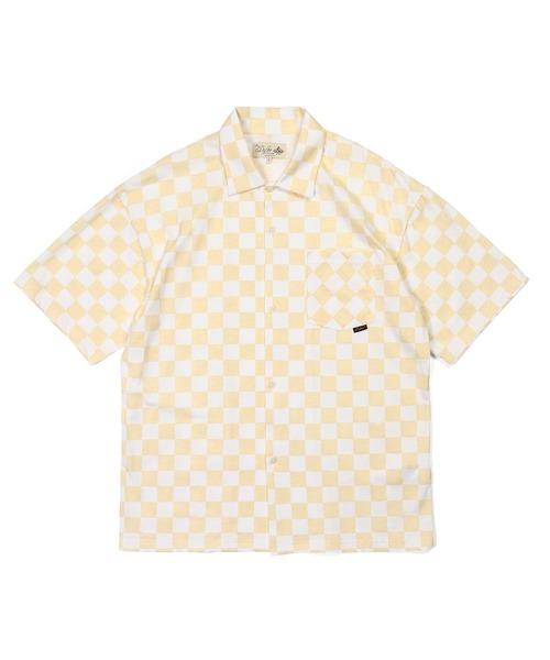 The DUFFER of ST.GEORGE(ザダファーオブセントジョージ)の「CHECKER FLAG S/S SHIRT:チェッカーフラッグ 半袖シャツ(シャツ/ブラウス・メンズ・ベージュ/グレー・MEDIUM/LARGE)」の11枚目の写真