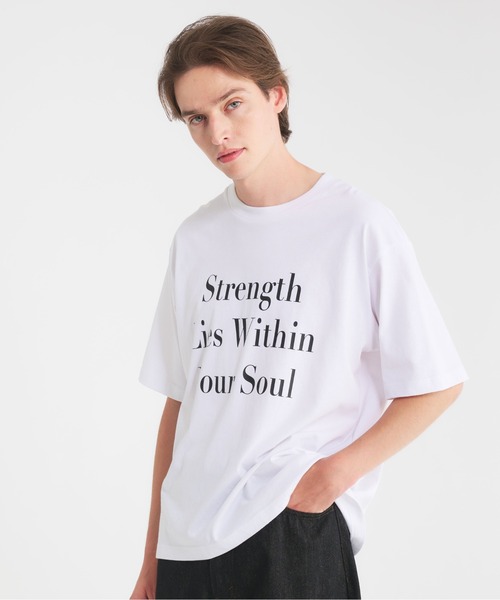 Regen Glanz(レーゲングランツ)の「logo color T-shirt/ロゴカラーTシャツ(Tシャツ/カットソー・メンズ・ライトホワイト/ネイビー/ブラック/レッド・LARGE/MEDIUM/SMALL)」の1枚目の写真