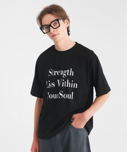 Regen Glanz(レーゲングランツ)の「logo color T-shirt/ロゴカラーTシャツ(Tシャツ/カットソー・メンズ・ライトホワイト/ネイビー/ブラック/レッド・LARGE/MEDIUM/SMALL)」の2枚目の写真