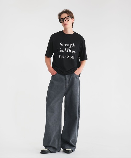 Regen Glanz(レーゲングランツ)の「logo color T-shirt/ロゴカラーTシャツ(Tシャツ/カットソー・メンズ・ライトホワイト/ネイビー/ブラック/レッド・LARGE/MEDIUM/SMALL)」の10枚目の写真